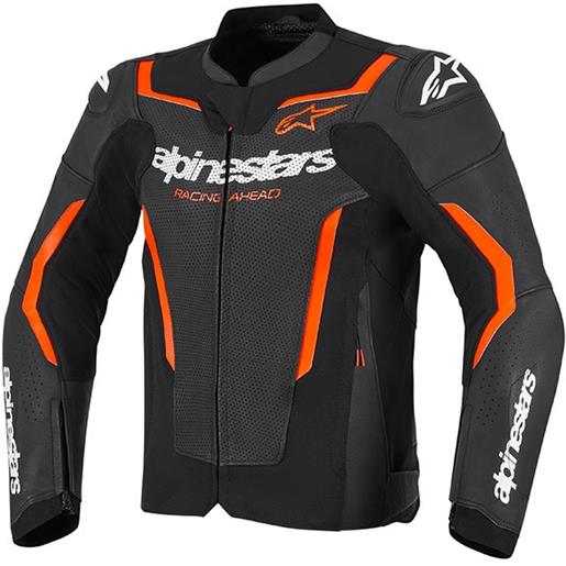 ALPINESTARS giacca pelle gp force v2 airflow nero rosso ALPINESTARS