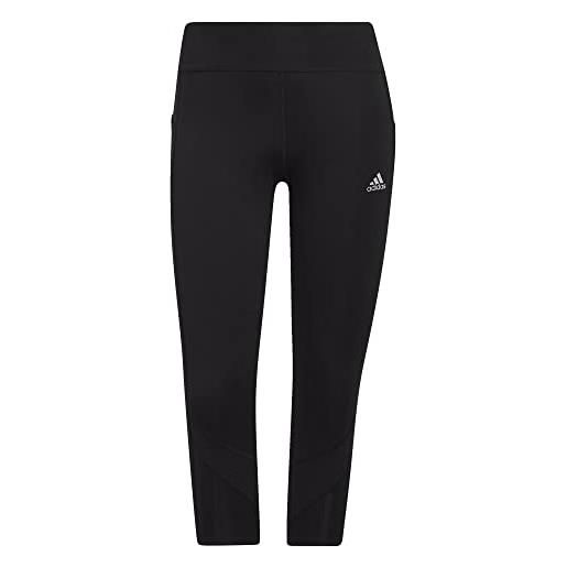 adidas donna own the run 3/4 leggings, black, xxs
