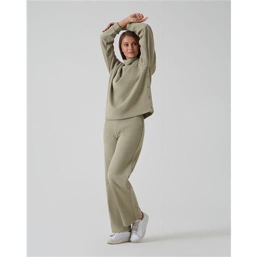 Prénatal pantapalazzo premaman fake tricot verde