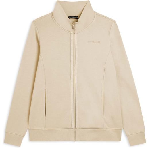 Freddy felpa da donna zip e collo alto con logo minimal