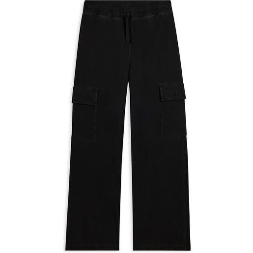 Freddy pantaloni cargo wide leg tinta a freddo