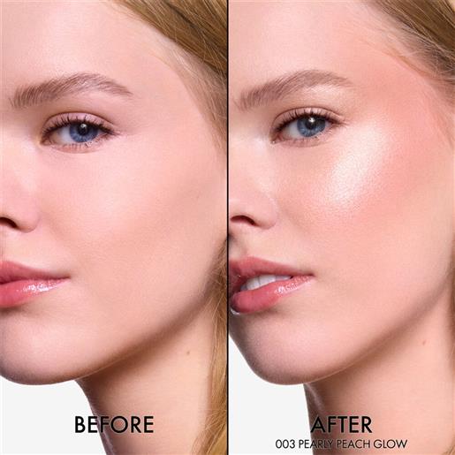 Dior backstage glow maximizer palette illuminante e blush multi-uso 003 pearly peach glow