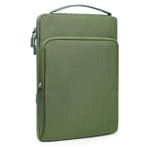 HYZUO 15-16 pollici borsa laptop per mac. Book pro 16 m4 m3 m2 m1 2024-2019, 15 surface book, custodia per notebook per 15 15,6 dell hp lenovo think. Book asus acer samsung huawei, verde erba