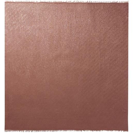 Peserico sciarpa con glitter - marrone