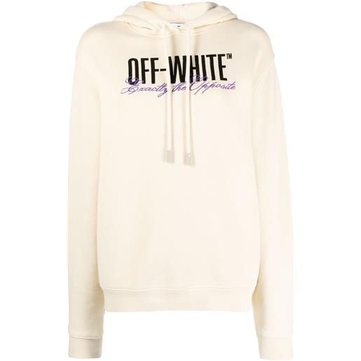 Off-White felpa con cappuccio - toni neutri