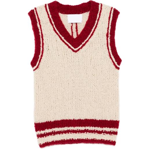 CUDDLEUP canotta con scollo a v - toni neutri