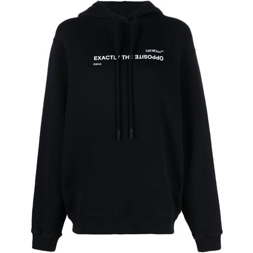 Off-White felpa con cappuccio - nero