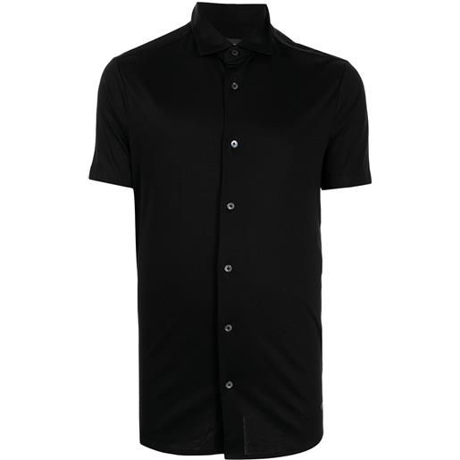 Emporio Armani camicia con applicazione - nero