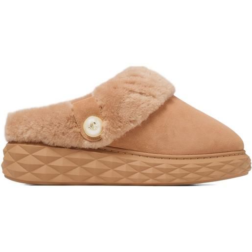 Jimmy Choo slippers diamond maxi - marrone