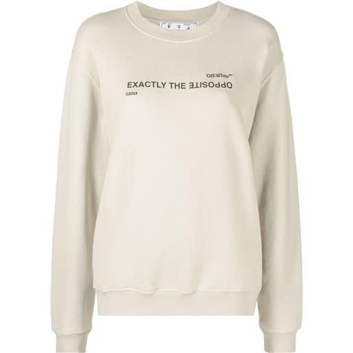 Off-White felpa con stampa - toni neutri