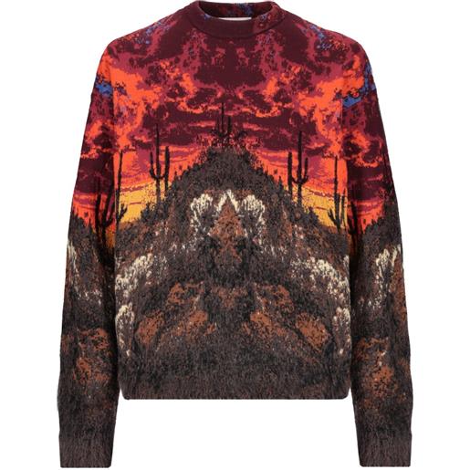 Laneus maglione girocollo - rosso