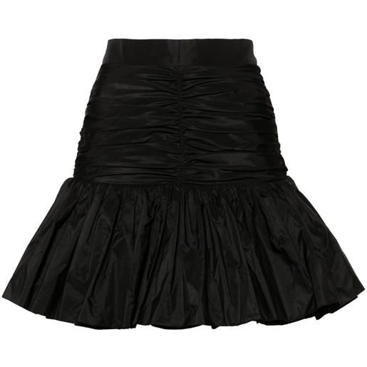 Patou minigonna con ruches - nero