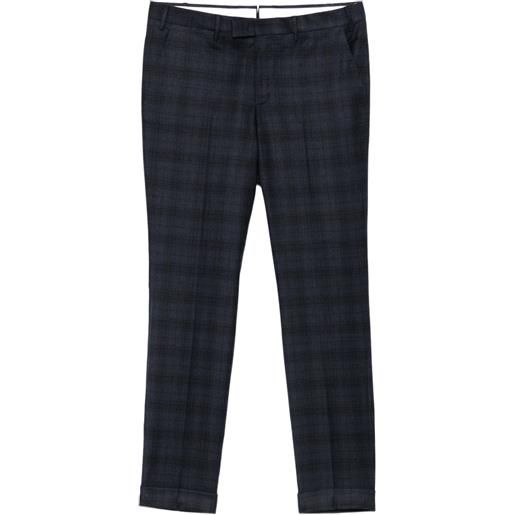 PT Torino pantaloni dritti a quadri - blu