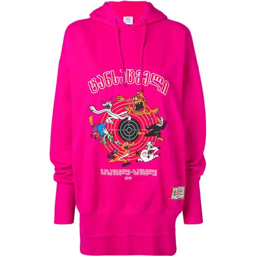 VETEMENTS felpa con stampa - rosa