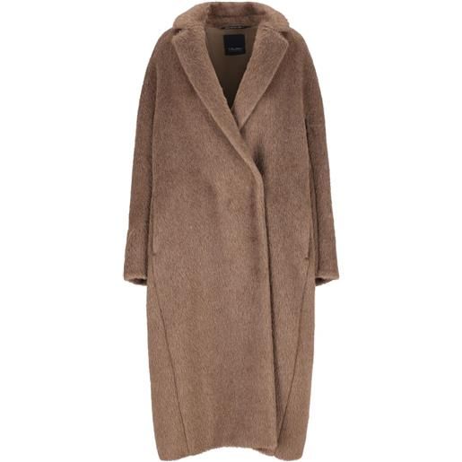 'S Max Mara cappotto con revers a scialle - marrone