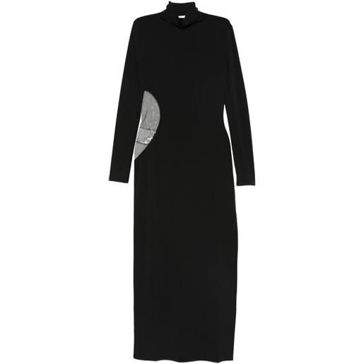 Patrizia Pepe abito a collo alto con strass - nero