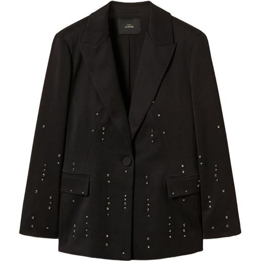 TWINSET blazer con decorazione - nero