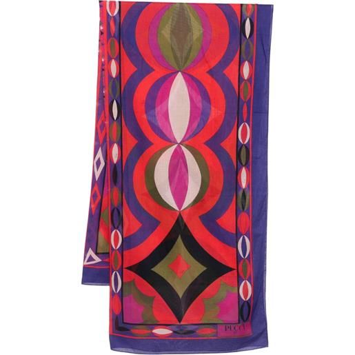 PUCCI pareo con stampa astratta - viola