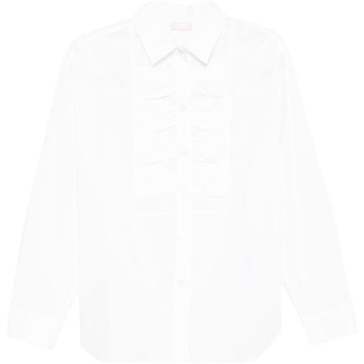LIU JO blusa con ruches - bianco