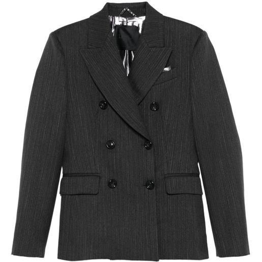 LIU JO blazer doppiopetto gessato - grigio