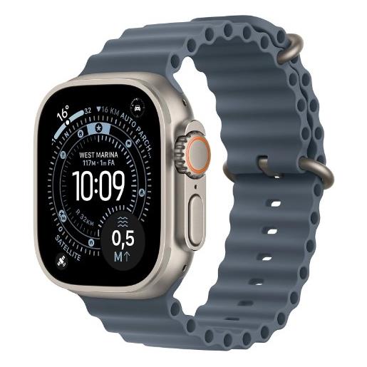 Apple Watch ultra 3 (2025) gps + cellular 49mm natural titanium case ocean band anchor blue eu