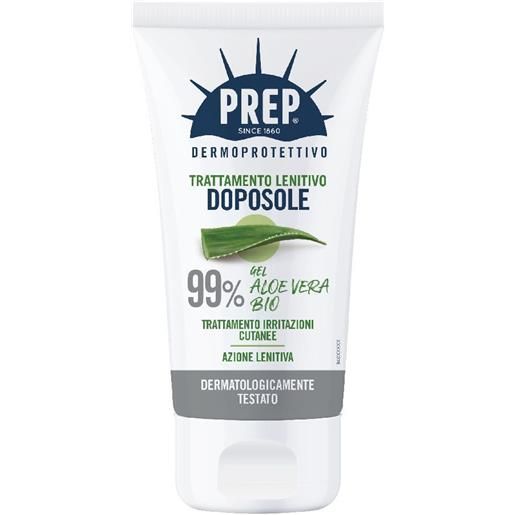 Prep dermoprotettivo 99% gel aloe vera bio trattamento lenitivo doposole irritazioni cutanee 150 ml ml