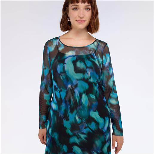 Fiorella Rubino abito lungo in tulle