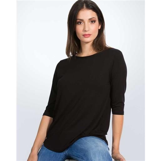 Egi maglia da donna manica tre quarti scollo tondo viscosa