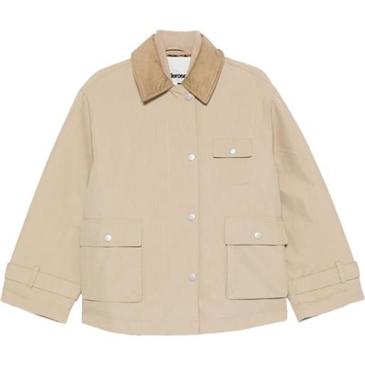 Bellerose giacca con motivo giungla - toni neutri