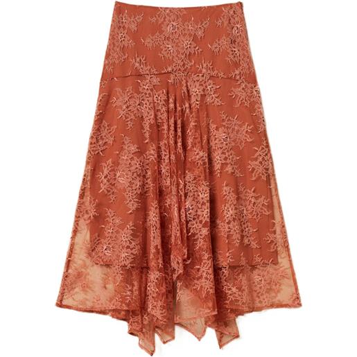 TWINSET minigonna asimmetrica - arancione