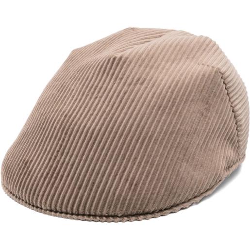 Brunello Cucinelli basco a coste - marrone