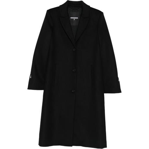 Patrizia Pepe cappotto monopetto in misto lana - nero