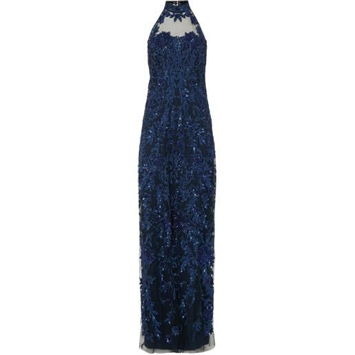 Temperley London abito da sera genevieve - blu