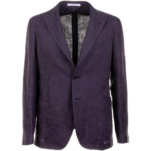 Tagliatore blazer in misto lino - marrone