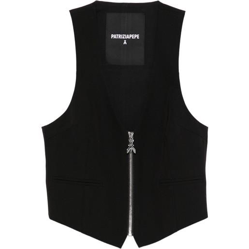 Patrizia Pepe gilet con zip - nero