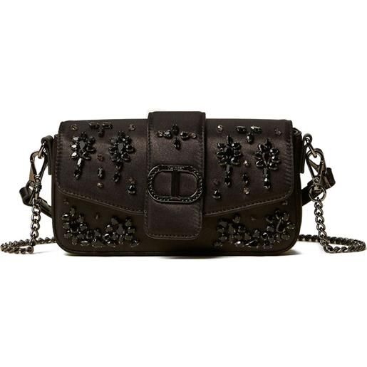 TWINSET borsa a tracolla amie con decorazione - nero