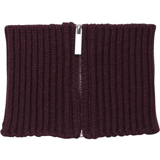 SA SU PHI scaldacollo con zip - rosso