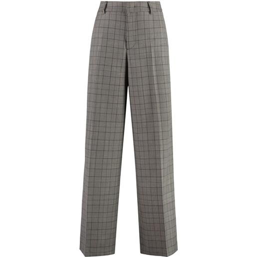 PT Torino pantaloni dritti in lana - grigio