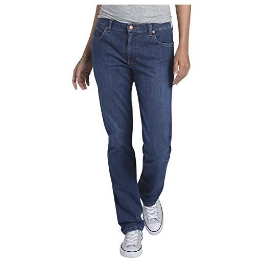 Dickies jeans da donna in denim dalla forma perfetta, blu indaco, 38