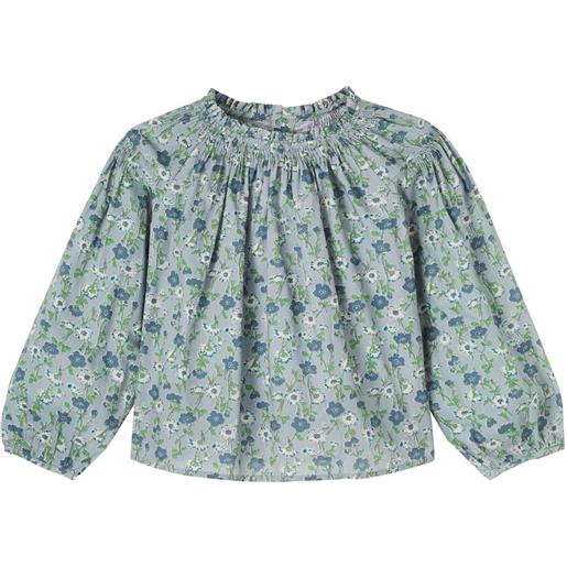 Bonpoint blusa blandine in cotone con stampa floreale