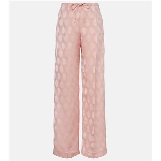 Dries Van Noten pantaloni a gamba larga con stampa