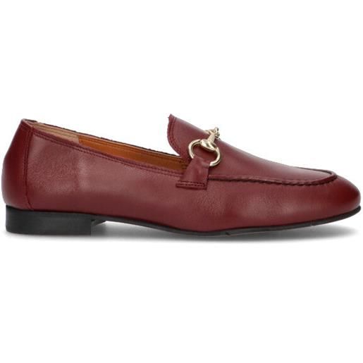 REBECCA VAN DIK mocassino donna bordeaux in pelle