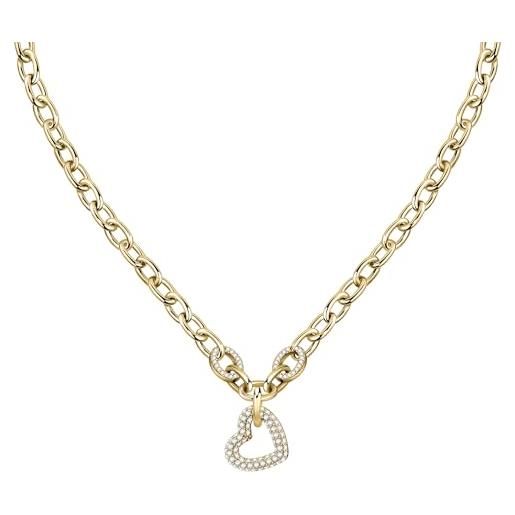 Morellato incontri collana donna in lega di alluminio, acciaio, cristallo. - sauq04, única, metallo, nessuna pietra preziosa