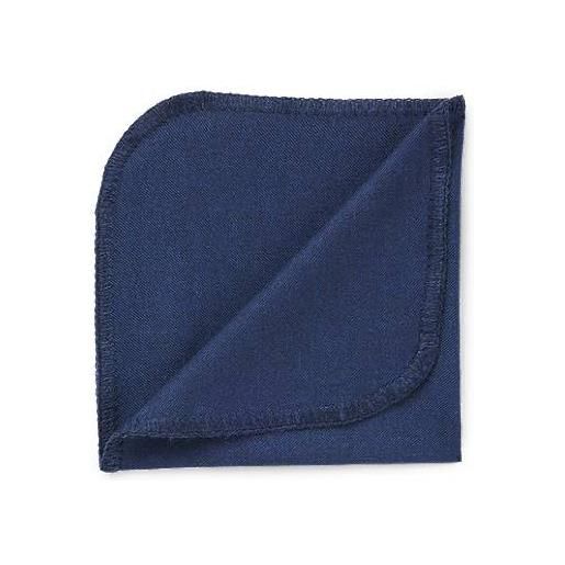 BOSS pochette realizzata in italia in cotone mélange, blu