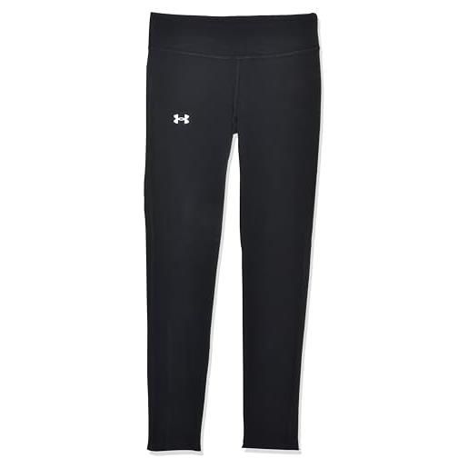 Under Armour motion graphic legging calzamaglia, nero/bianco, 10 anni bambina