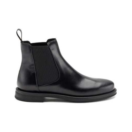 FRAU beatles in pelle con finish ombreggiato nero