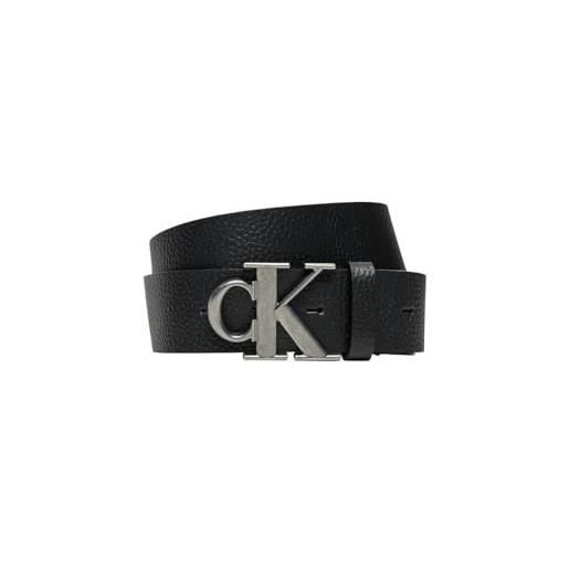 Calvin Klein jeans uomo mono plaque lthr belt 40mm pb k50k512088, black (black), 105