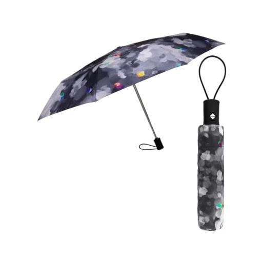 Pylones, ombrello pieghevole automatico - pallet nero, nero , medium