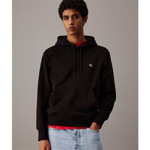 Calvin klein jeans felpa con cappuccio con logo e grafica sul retro uomo