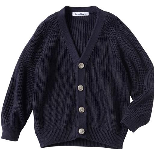 familiar cardigan in maglia - blu